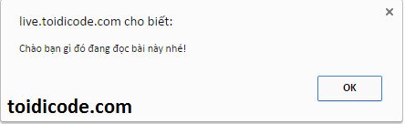 hàm alert trong javascript