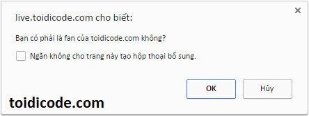 confirm trong javascript