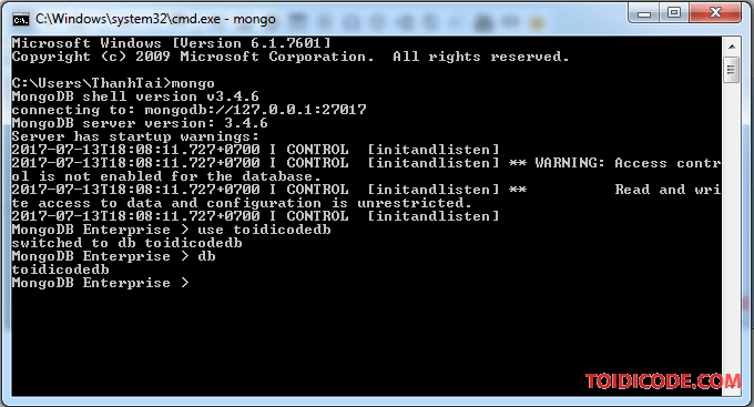 Xem database đang sử dụng